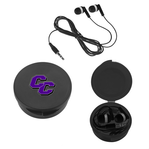  Ear Buds in Black Case - Curry College Primary Athletic Mark
