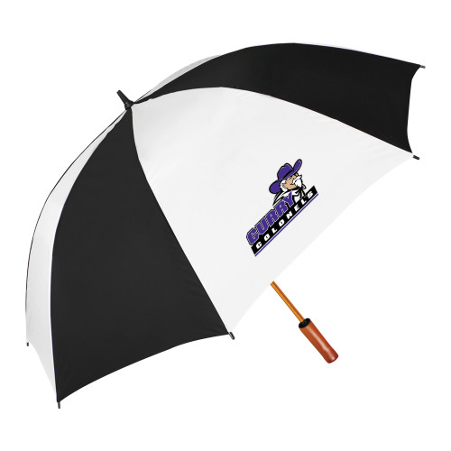  64 Inch Black/White Umbrella - Curry Colonels