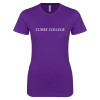 Thumbnail image for  Next Level Womens Purple Boyfriend Tee