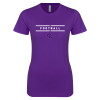 Thumbnail image for  Next Level Womens Purple Boyfriend Tee