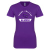 Thumbnail image for  Next Level Womens Purple Boyfriend Tee