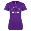 Thumbnail image for  Next Level Womens Purple Boyfriend Tee