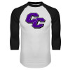 Thumbnail image for  White/Black Raglan Baseball T Shirt