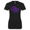 Thumbnail image for  Next Level Womens Black Boyfriend Tee