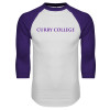Thumbnail image for  White/Purple Raglan Baseball T Shirt