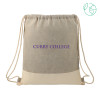 Thumbnail image for  Split Recycled Cotton Grey/Natural Drawstring Bag