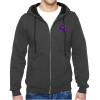 Thumbnail image for  Charcoal Fleece Full Zip Hoodie