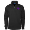 Thumbnail image for  Black Slub Fleece 1/4 Zip Pullover