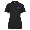 Thumbnail image for  Womens Silk Touch Black Pique Polo