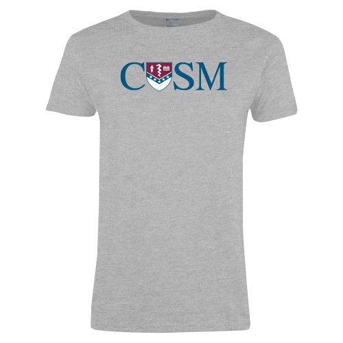 CUSM Womens Grey Short Sleeve Tee