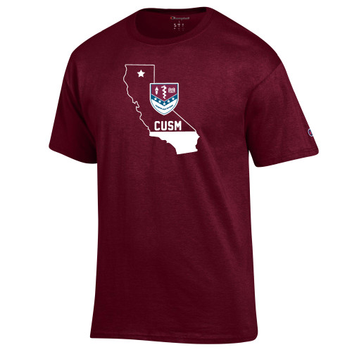 CUSM Champion Maroon T Shirt