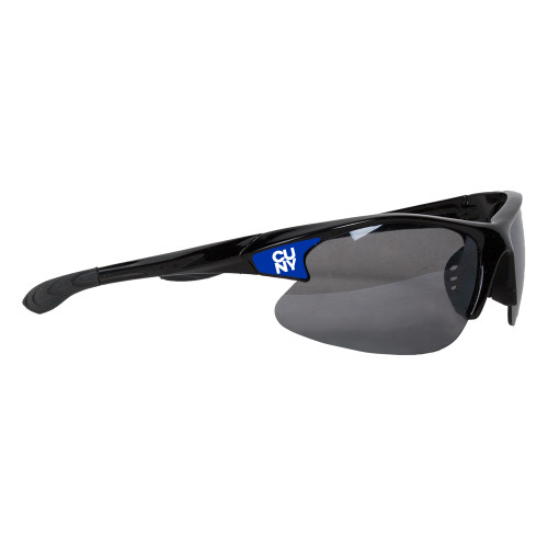 City University of NY Mens Black Sporty Sunglasses-Primary Mark