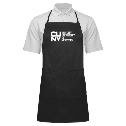 City University of NY Full Length Black Apron-University Artwork