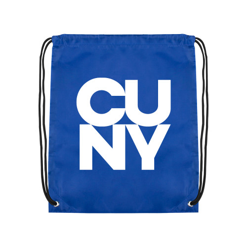City University of NY Royal Drawstring Backpack-Primary Mark