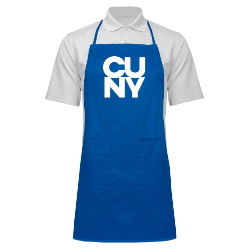 City University of NY Full Length Royal Apron-Primary Mark