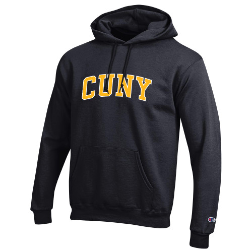 City University of NY Champion Black Fleece Hoodie-Arched CUNY