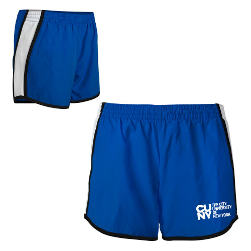 City University of NY Womens Royal/White Team Short-University Artwork