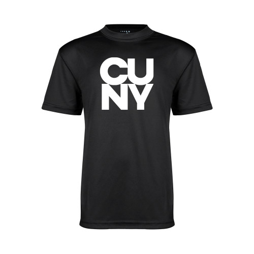 City University of NY Youth Performance Black Tee-Primary Mark