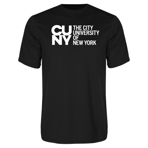 City University of NY Black Performance Tee-University Artwork