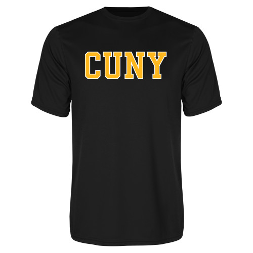 City University of NY Black Performance Tee-Varsity CUNY