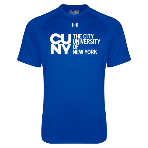City University of NY Under Armour Royal Tech Tee-University Artwork