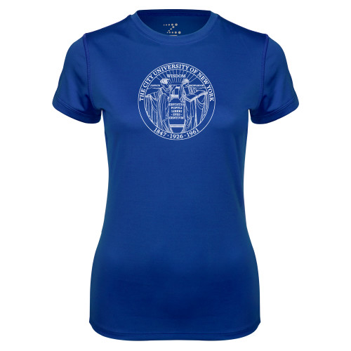 City University of NY Womens Royal Performance Tee-Seal