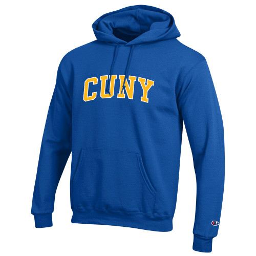 City University of NY Champion Royal Fleece Hoodie-Arched CUNY