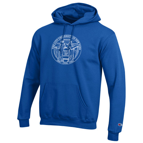 City University of NY Champion Royal Fleece Hoodie-Seal