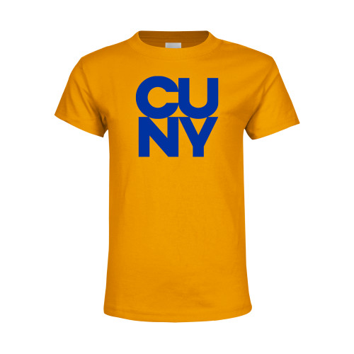 City University of NY Youth Gold T-Shirt-Primary Mark