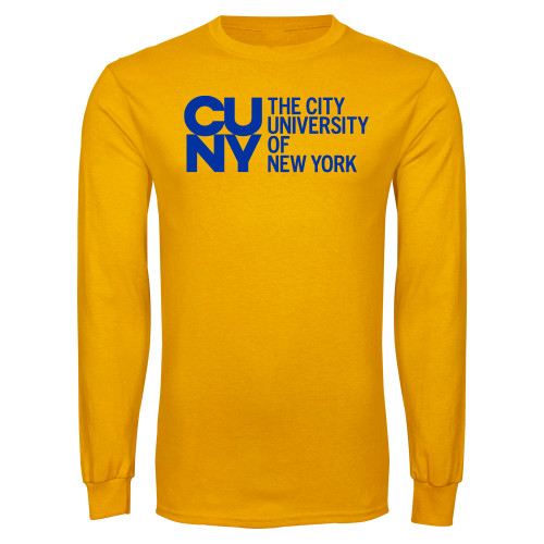 City University of NY Gold Long Sleeve T Shirt-University Artwork