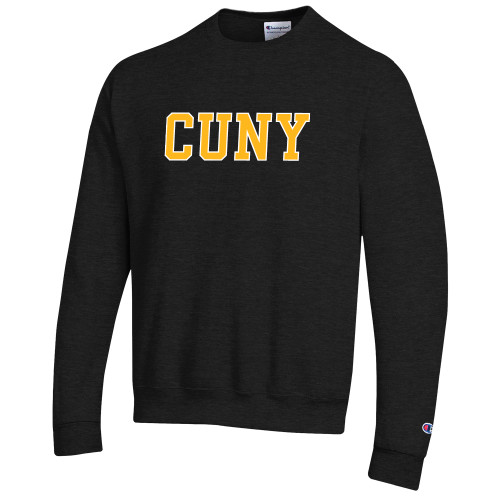 City University of NY Champion Black Fleece Crew-Varsity CUNY