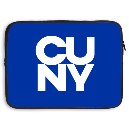City University of NY 15 inch Neoprene Laptop Sleeve-Primary Mark