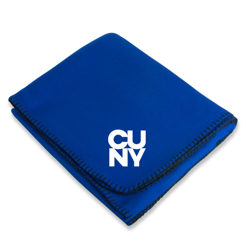 City University of NY Royal Arctic Fleece Blanket-Primary Mark
