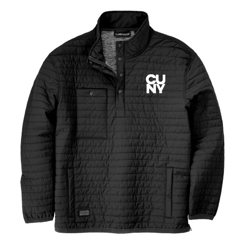 City University of NY DRI DUCK Black Keystone Quilted Pullover-Primary Mark