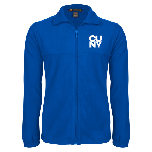 City University of NY Royal Fleece Full Zip Jacket-Primary Mark