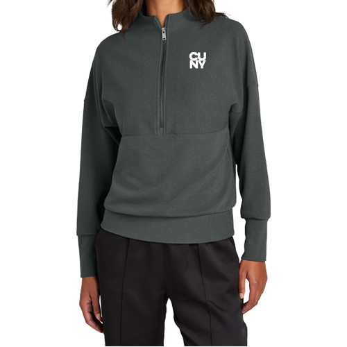 Mercer+Mettle Womens Storm Grey 1/4 Zip-Primary Mark