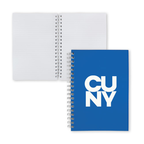 City University of NY Clear 7 x 10 Spiral Journal Notebook-Primary Mark