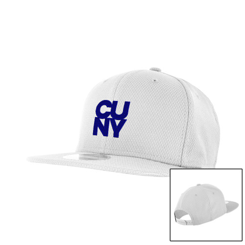City University of NY New Era White Diamond Era 9Fifty Snapback Hat-Primary Mark