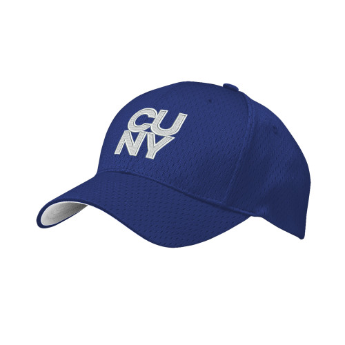 City University of NY Royal Pro Mesh Structured Hat-Primary Mark