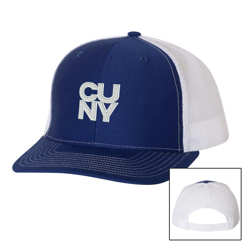 City University of NY Richardson Royal/White Trucker Hat-Primary Mark