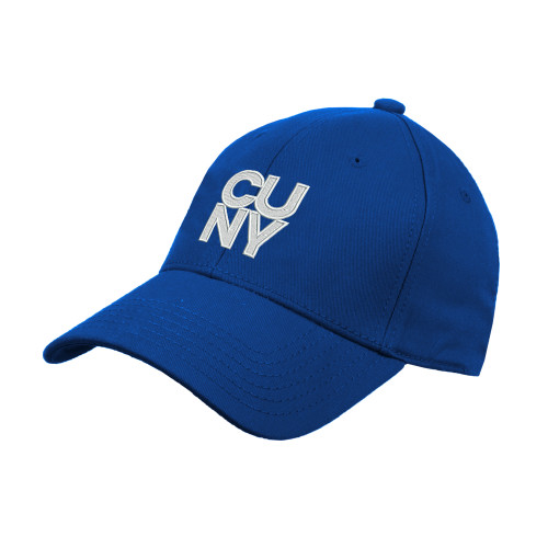 City University of NY Royal Structured Adjustable Pro Style Hat-Primary Mark