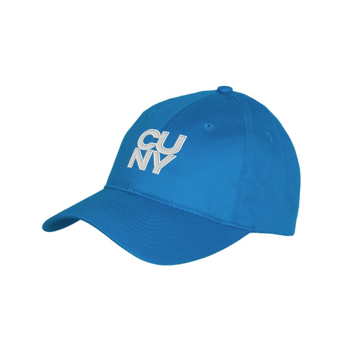 City University of NY Youth Sapphire Pro Style Hat-Primary Mark