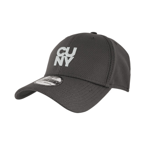 New Era Charcoal Diamond Era 39Thirty Stretch Fit Hat-Primary Mark