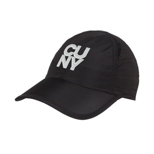 City University of NY Black Performance Cap-Primary Mark