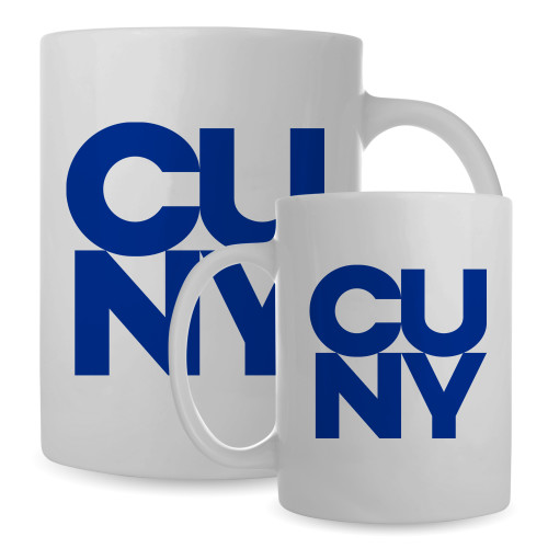 City University of NY Full Color White Mug 15oz-Primary Mark