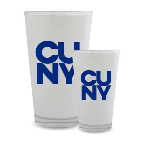 City University of NY Full Color Glass 17oz-Primary Mark