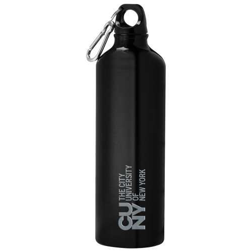 City University of NY Venture Aluminum Black Bike Bottle 26oz-University Artwork Engraved