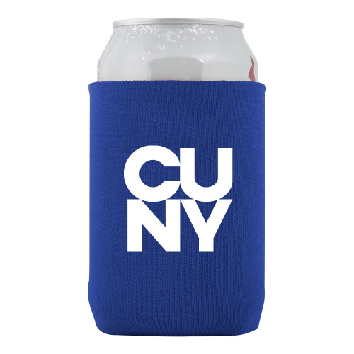 City University of NY Neoprene Royal Can Holder-Primary Mark