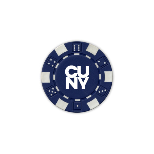 City University of NY Blue Game Chip-Primary Mark