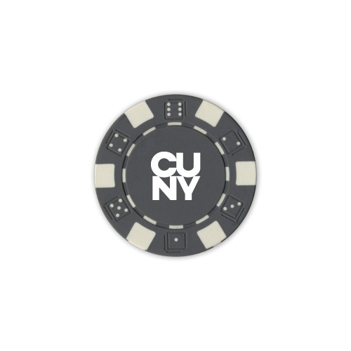 City University of NY Grey Game Chip-Primary Mark